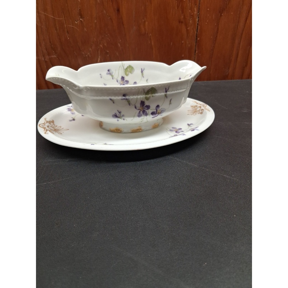 Rossetti Spring Violets Gravy Haviland Antique.